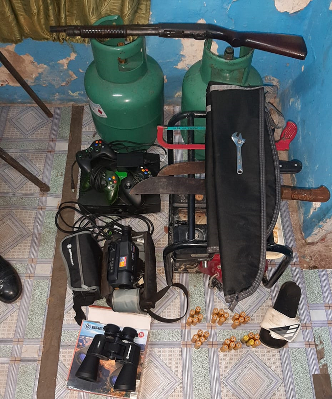 Woman arrested as stolen gun, ammo, other items recovered