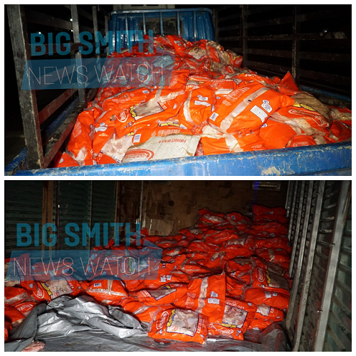 700+ boxes of smuggled chicken linked to businessman seized