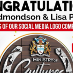 The 'logo' couple; Troy Edmonson and Lisa Prashad 