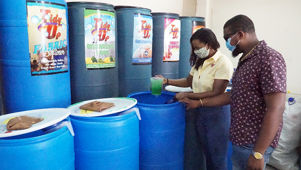 Mahaicony now has Tidy-Up liquid detergent distributor