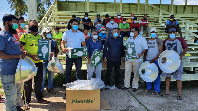 Ramson presents gears for training/ capacity building in Region 6