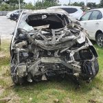 The totaled car