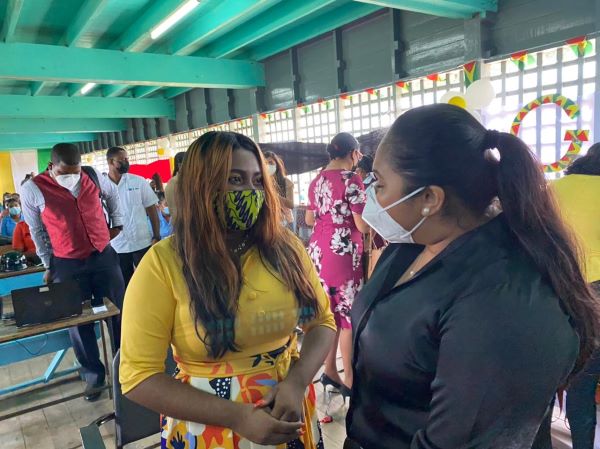Delisha Budhu meets First Lady Arya Ali