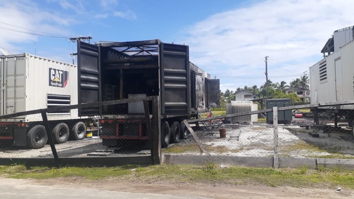 GPL’s generator goes up in flames, Essequibo affected