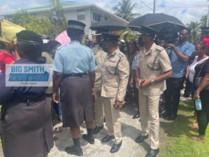 Top Cop Hicken visits Quindon Bacchus's home 