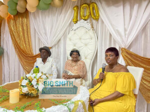 Big celebration in Linden tonight as 'Aunty May' touches 100