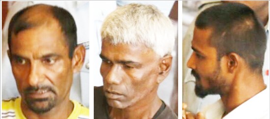 The three murder convicts.