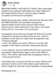Text from Gov't Min, exposes plot to have SOCU target Top Cop/ Brutus